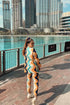 Mel Patterned Suit With Tube Top